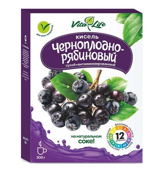 Изображение товара Кисель Виталайф черноплодно-рябиновый Алтайвитамины 300г Кисель Виталайф черноплодно-рябиновый Алтайвитамины 300г фотография